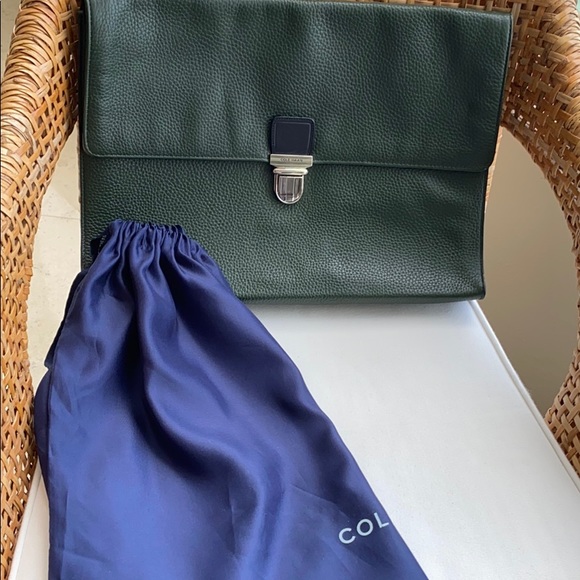 Cole Haan Push Lock Pebble Green Leather - Picture 6 of 6